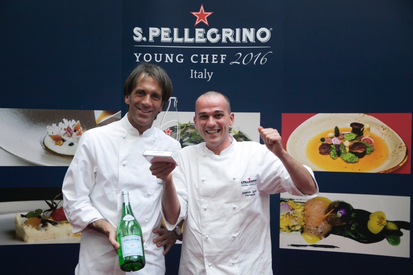  S.Pellegrino Young Chef 2016 Alessandro Rapisarda con lo chef mentore Davide Oldani